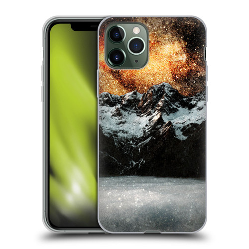 Patrik Lovrin Dreams Vs Reality Burning Galaxy Above Mountains Soft Gel Case for Apple iPhone 11 Pro