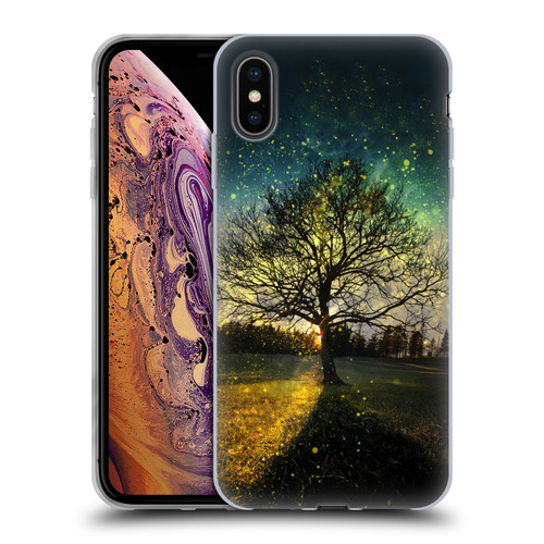 Patrik Lovrin Dreams Vs Reality Magical Fireflies Dreamy Soft Gel Case for Apple iPhone XS Max