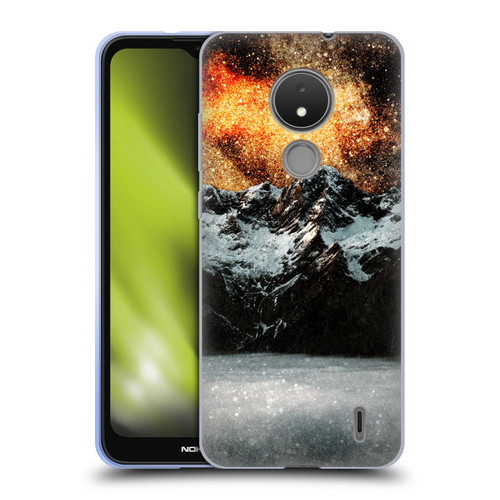 Patrik Lovrin Dreams Vs Reality Burning Galaxy Above Mountains Soft Gel Case for Nokia C21
