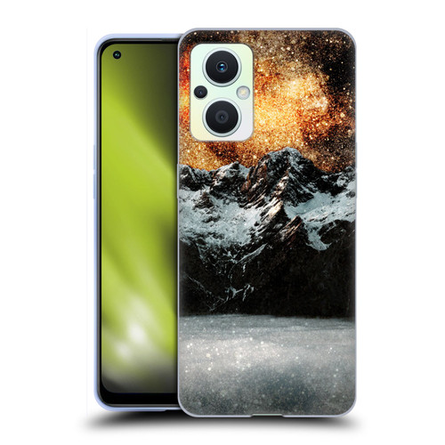 Patrik Lovrin Dreams Vs Reality Burning Galaxy Above Mountains Soft Gel Case for OPPO Reno8 Lite