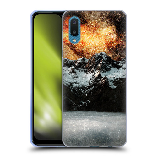Patrik Lovrin Dreams Vs Reality Burning Galaxy Above Mountains Soft Gel Case for Samsung Galaxy A02/M02 (2021)
