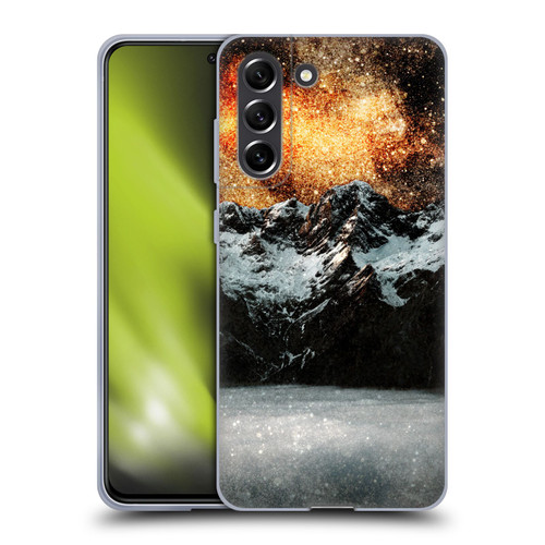 Patrik Lovrin Dreams Vs Reality Burning Galaxy Above Mountains Soft Gel Case for Samsung Galaxy S21 FE 5G