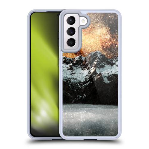 Patrik Lovrin Dreams Vs Reality Burning Galaxy Above Mountains Soft Gel Case for Samsung Galaxy S21 5G