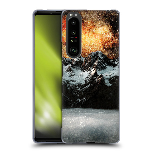 Patrik Lovrin Dreams Vs Reality Burning Galaxy Above Mountains Soft Gel Case for Sony Xperia 1 III