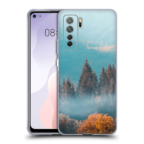 Patrik Lovrin Magical Foggy Landscape Autumn Forest Soft Gel Case for Huawei Nova 7 SE/P40 Lite 5G