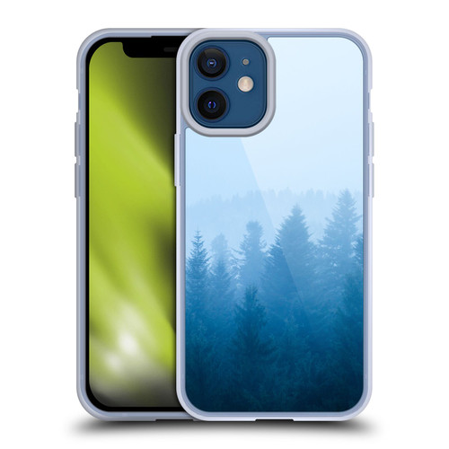 Patrik Lovrin Magical Foggy Landscape Fog Over Forest Soft Gel Case for Apple iPhone 12 Mini