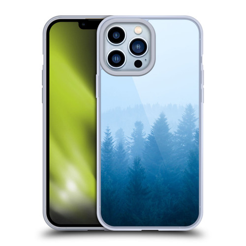 Patrik Lovrin Magical Foggy Landscape Fog Over Forest Soft Gel Case for Apple iPhone 13 Pro Max