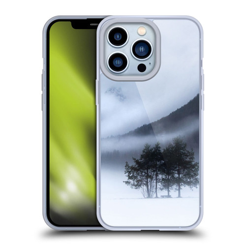 Patrik Lovrin Magical Foggy Landscape Fog, Mountains And A Tree Soft Gel Case for Apple iPhone 13 Pro