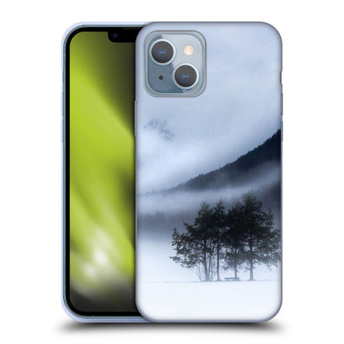 Patrik Lovrin Magical Foggy Landscape Fog, Mountains And A Tree Soft Gel Case for Apple iPhone 14