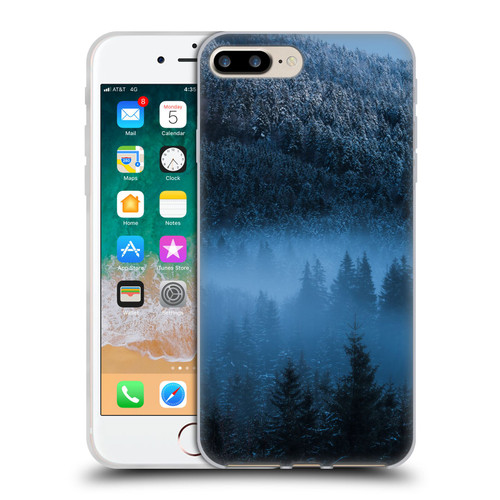 Patrik Lovrin Magical Foggy Landscape Magical Fog Over Snowy Forest Soft Gel Case for Apple iPhone 7 Plus / iPhone 8 Plus