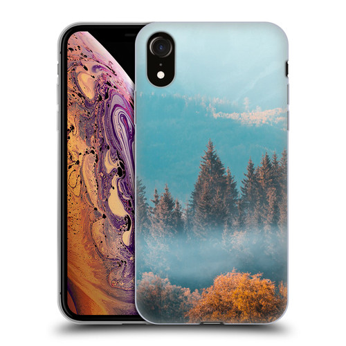 Patrik Lovrin Magical Foggy Landscape Autumn Forest Soft Gel Case for Apple iPhone XR
