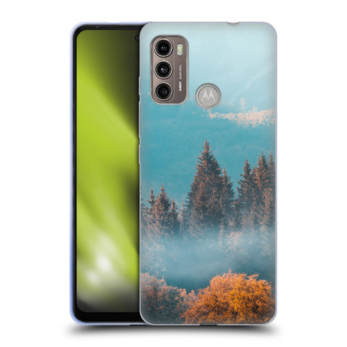 Patrik Lovrin Magical Foggy Landscape Autumn Forest Soft Gel Case for Motorola Moto G60 / Moto G40 Fusion