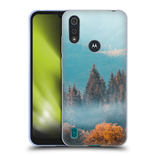 Patrik Lovrin Magical Foggy Landscape Autumn Forest Soft Gel Case for Motorola Moto E6s (2020)