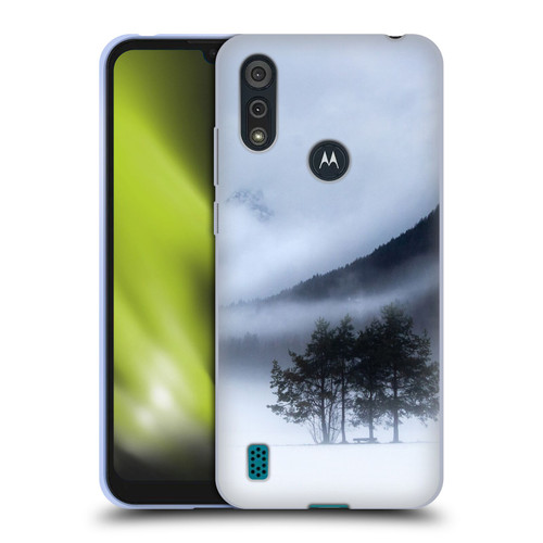Patrik Lovrin Magical Foggy Landscape Fog, Mountains And A Tree Soft Gel Case for Motorola Moto E6s (2020)