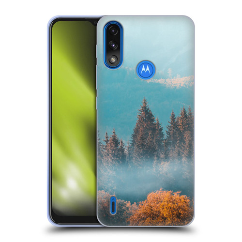 Patrik Lovrin Magical Foggy Landscape Autumn Forest Soft Gel Case for Motorola Moto E7 Power / Moto E7i Power