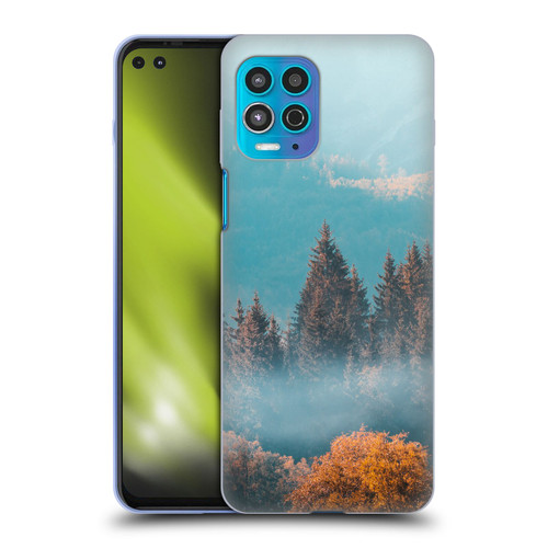 Patrik Lovrin Magical Foggy Landscape Autumn Forest Soft Gel Case for Motorola Moto G100