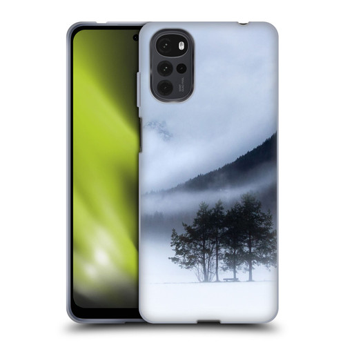 Patrik Lovrin Magical Foggy Landscape Fog, Mountains And A Tree Soft Gel Case for Motorola Moto G22
