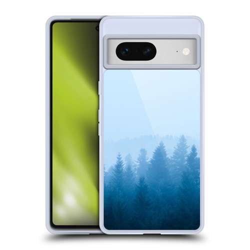 Patrik Lovrin Magical Foggy Landscape Fog Over Forest Soft Gel Case for Google Pixel 7