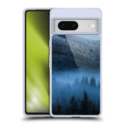 Patrik Lovrin Magical Foggy Landscape Magical Fog Over Snowy Forest Soft Gel Case for Google Pixel 7