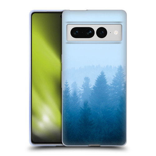 Patrik Lovrin Magical Foggy Landscape Fog Over Forest Soft Gel Case for Google Pixel 7 Pro