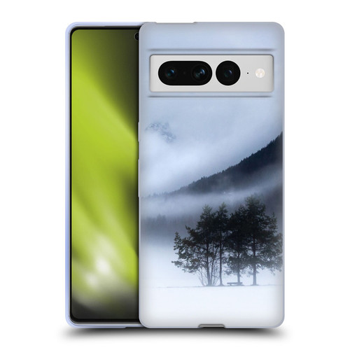 Patrik Lovrin Magical Foggy Landscape Fog, Mountains And A Tree Soft Gel Case for Google Pixel 7 Pro