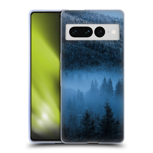 Patrik Lovrin Magical Foggy Landscape Magical Fog Over Snowy Forest Soft Gel Case for Google Pixel 7 Pro