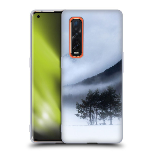 Patrik Lovrin Magical Foggy Landscape Fog, Mountains And A Tree Soft Gel Case for OPPO Find X2 Pro 5G