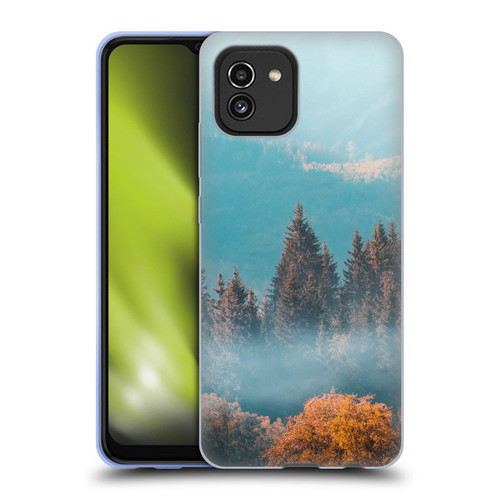 Patrik Lovrin Magical Foggy Landscape Autumn Forest Soft Gel Case for Samsung Galaxy A03 (2021)
