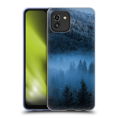 Patrik Lovrin Magical Foggy Landscape Magical Fog Over Snowy Forest Soft Gel Case for Samsung Galaxy A03 (2021)