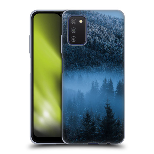 Patrik Lovrin Magical Foggy Landscape Magical Fog Over Snowy Forest Soft Gel Case for Samsung Galaxy A03s (2021)