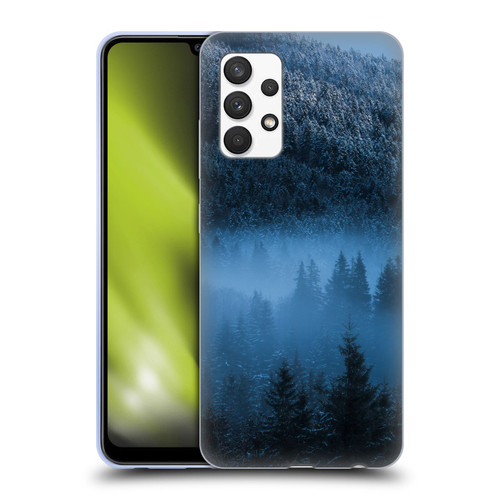 Patrik Lovrin Magical Foggy Landscape Magical Fog Over Snowy Forest Soft Gel Case for Samsung Galaxy A32 (2021)