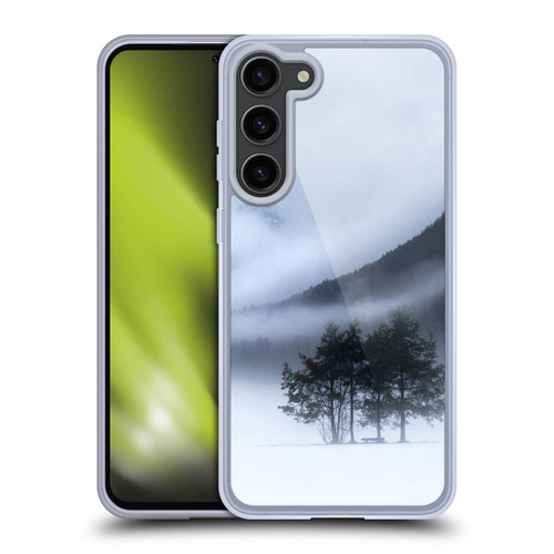 Patrik Lovrin Magical Foggy Landscape Fog, Mountains And A Tree Soft Gel Case for Samsung Galaxy S23+ 5G