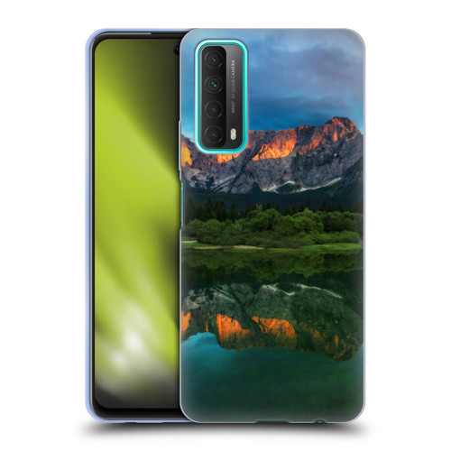 Patrik Lovrin Magical Lakes Burning Sunset Over Mountains Soft Gel Case for Huawei P Smart (2021)