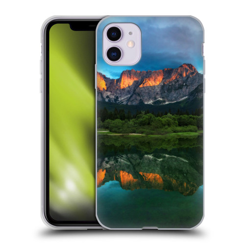 Patrik Lovrin Magical Lakes Burning Sunset Over Mountains Soft Gel Case for Apple iPhone 11