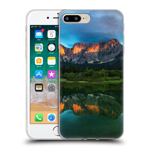 Patrik Lovrin Magical Lakes Burning Sunset Over Mountains Soft Gel Case for Apple iPhone 7 Plus / iPhone 8 Plus