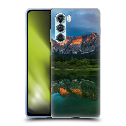 Patrik Lovrin Magical Lakes Burning Sunset Over Mountains Soft Gel Case for Motorola Edge S30 / Moto G200 5G
