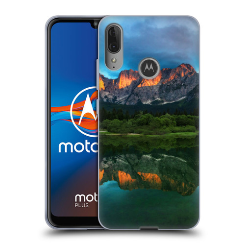 Patrik Lovrin Magical Lakes Burning Sunset Over Mountains Soft Gel Case for Motorola Moto E6 Plus