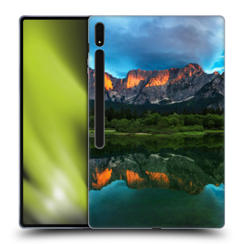 Patrik Lovrin Magical Lakes Burning Sunset Over Mountains Soft Gel Case for Samsung Galaxy Tab S8 Ultra
