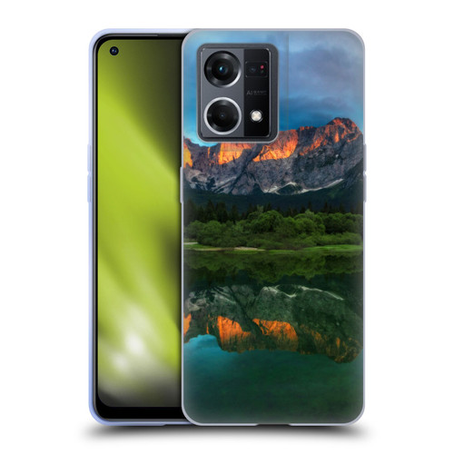 Patrik Lovrin Magical Lakes Burning Sunset Over Mountains Soft Gel Case for OPPO Reno8 4G