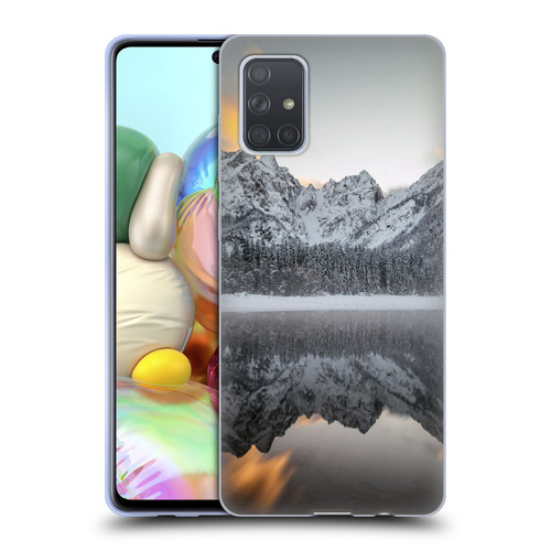 Patrik Lovrin Magical Lakes Sunset Clouds Over Mountains Soft Gel Case for Samsung Galaxy A71 (2019)