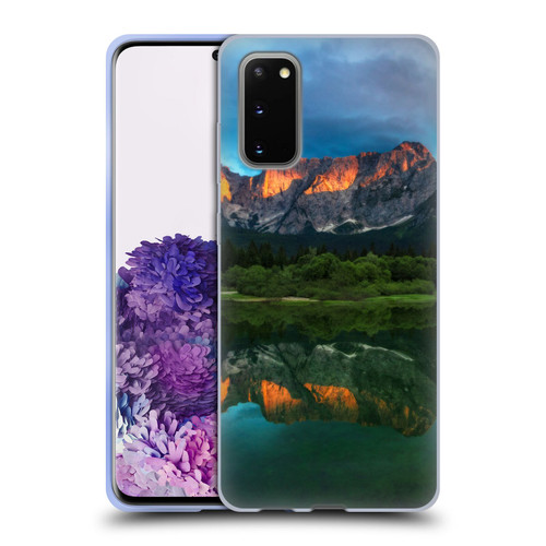 Patrik Lovrin Magical Lakes Burning Sunset Over Mountains Soft Gel Case for Samsung Galaxy S20 / S20 5G