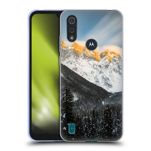 Patrik Lovrin Magical Sunsets Last Light On Slovenian Alps Soft Gel Case for Motorola Moto E6s (2020)