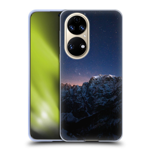 Patrik Lovrin Night Sky Stars Above Mountains Soft Gel Case for Huawei P50