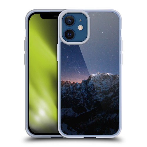 Patrik Lovrin Night Sky Stars Above Mountains Soft Gel Case for Apple iPhone 12 Mini