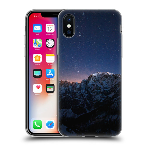Patrik Lovrin Night Sky Stars Above Mountains Soft Gel Case for Apple iPhone X / iPhone XS