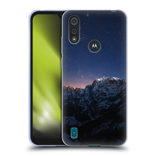 Patrik Lovrin Night Sky Stars Above Mountains Soft Gel Case for Motorola Moto E6s (2020)