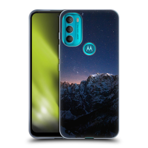 Patrik Lovrin Night Sky Stars Above Mountains Soft Gel Case for Motorola Moto G71 5G