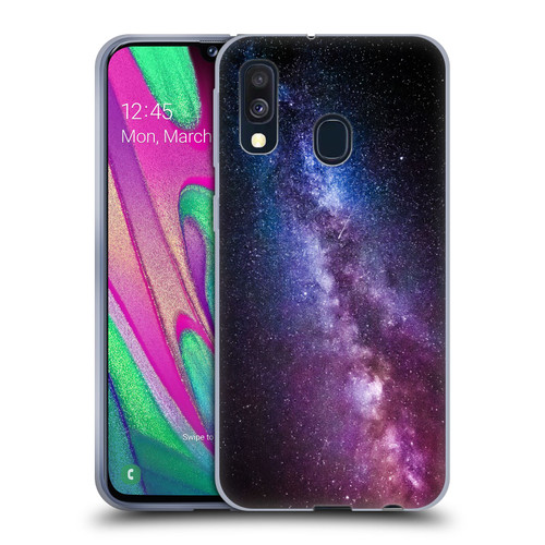 Patrik Lovrin Night Sky Milky Way Bright Colors Soft Gel Case for Samsung Galaxy A40 (2019)