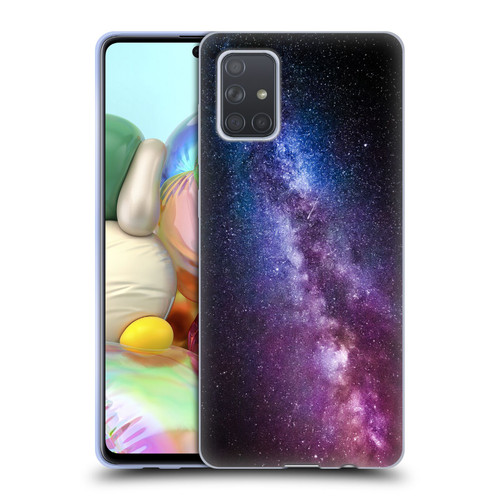 Patrik Lovrin Night Sky Milky Way Bright Colors Soft Gel Case for Samsung Galaxy A71 (2019)