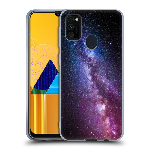 Patrik Lovrin Night Sky Milky Way Bright Colors Soft Gel Case for Samsung Galaxy M30s (2019)/M21 (2020)